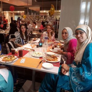 Lana Kaati with a group of Moms